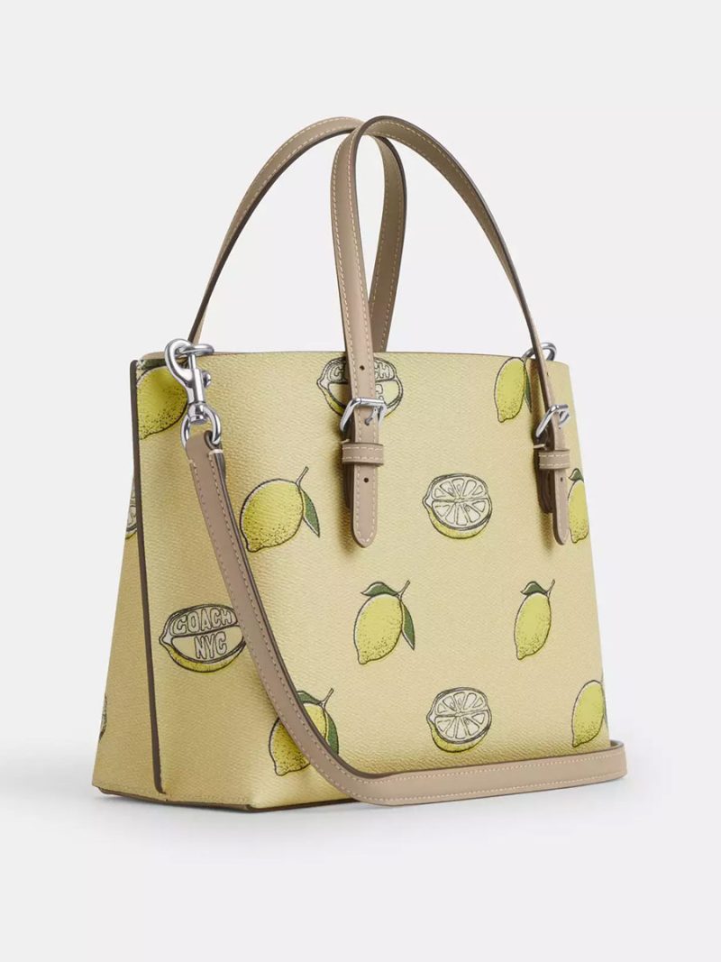 COACH Mollie Tote Bag 25 With Lemon Print - Image 5