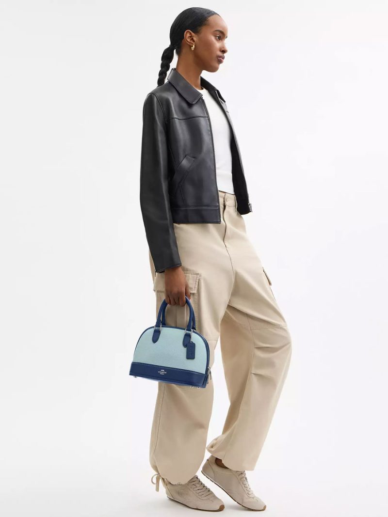 COACH Sabrina Satchel Bag In Colorblock - Image 6