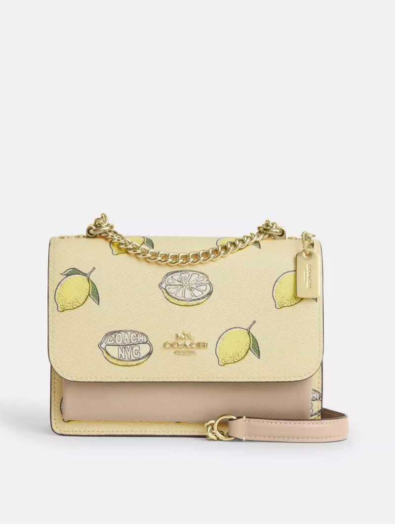 COACH Mini Klare Crossbody Bag With Lemon Print
