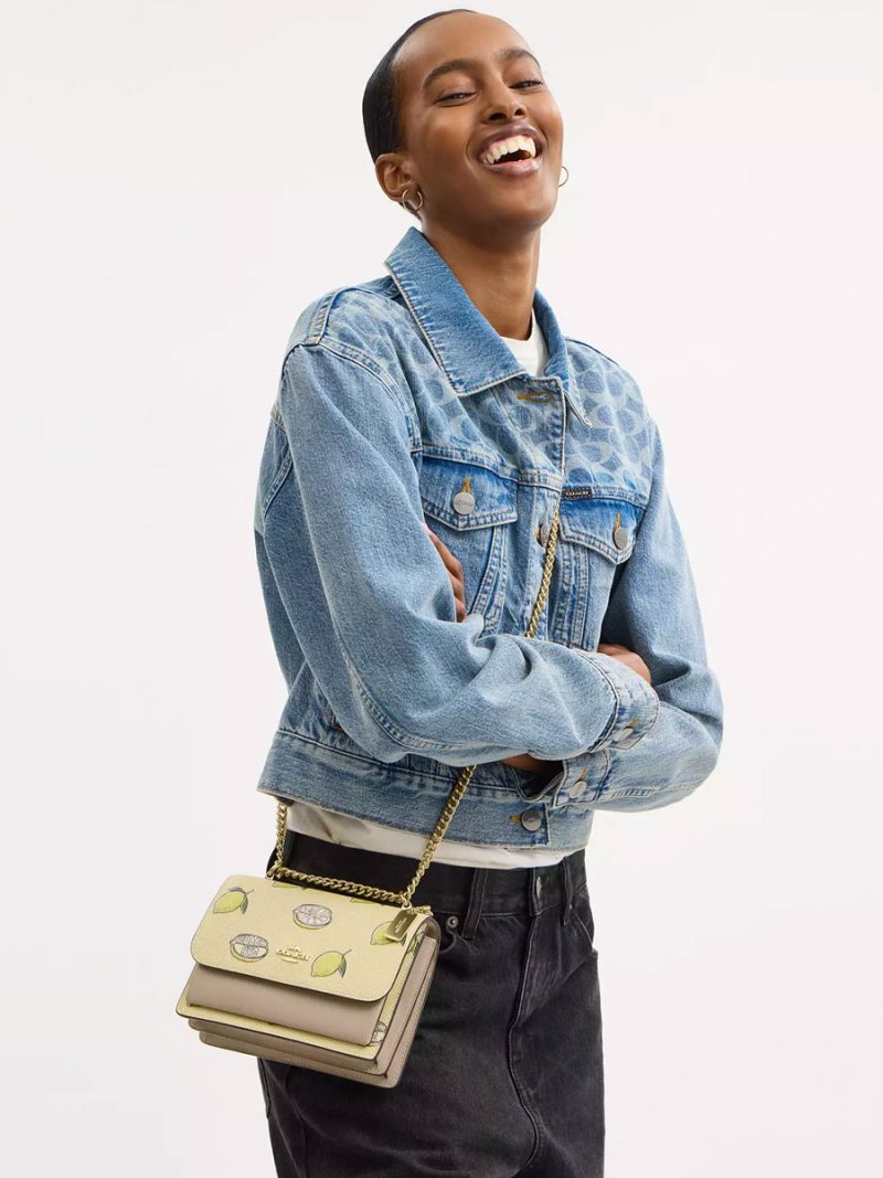 COACH Mini Klare Crossbody Bag With Lemon Print - Image 5