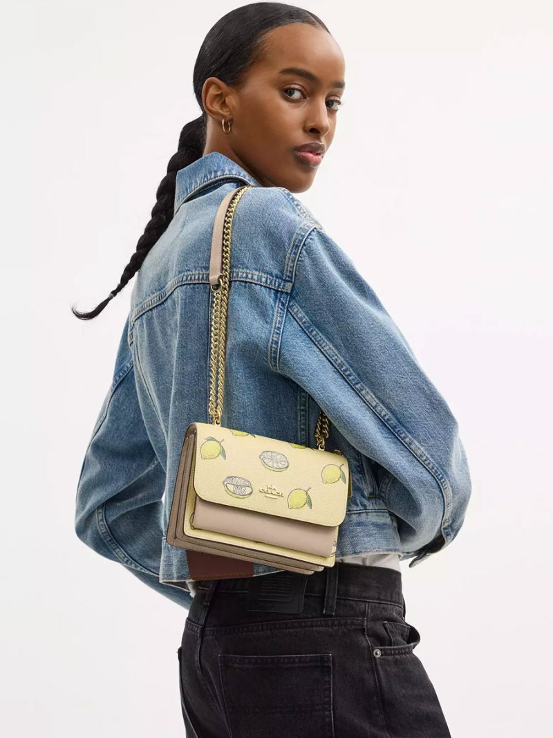 COACH Mini Klare Crossbody Bag With Lemon Print - Image 6