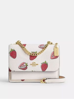 COACH Mini Klare Crossbody Bag With Strawberry Print