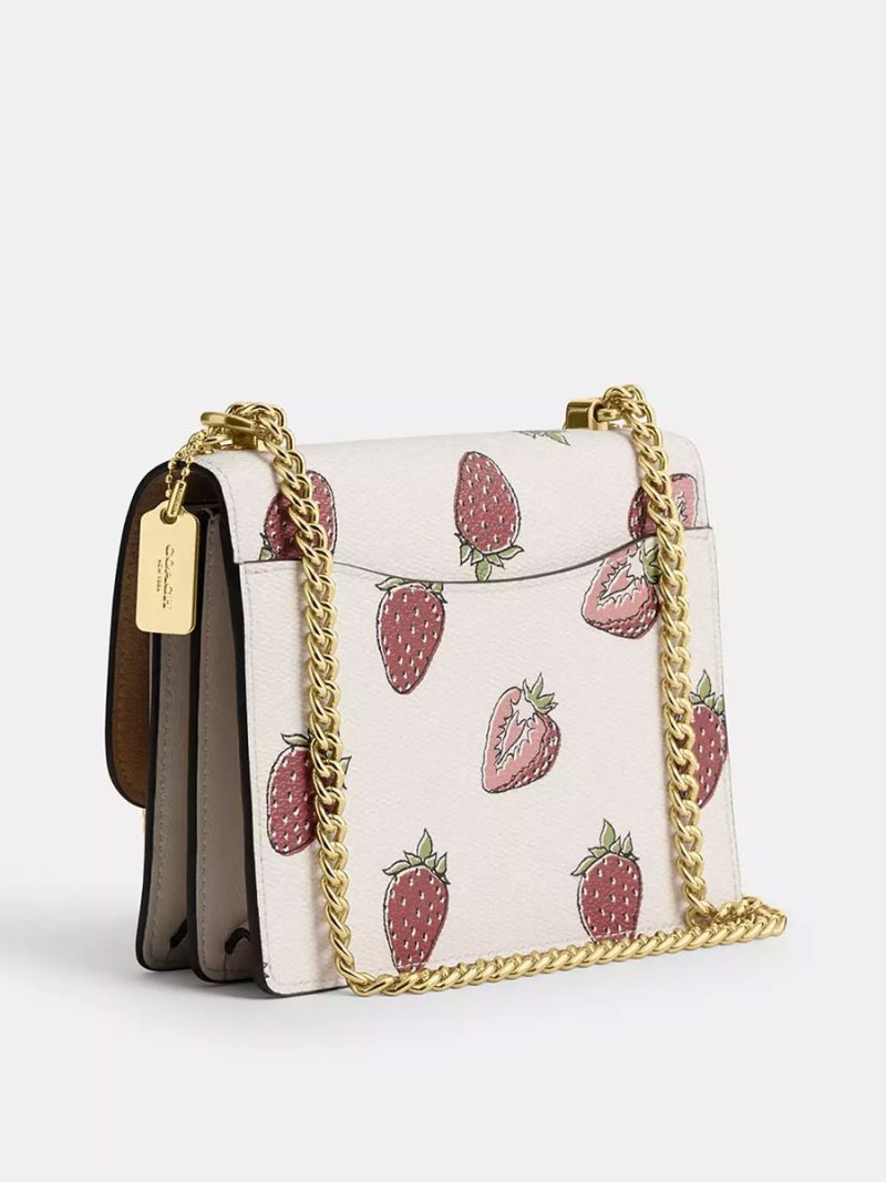 COACH Mini Klare Crossbody Bag With Strawberry Print - Image 4