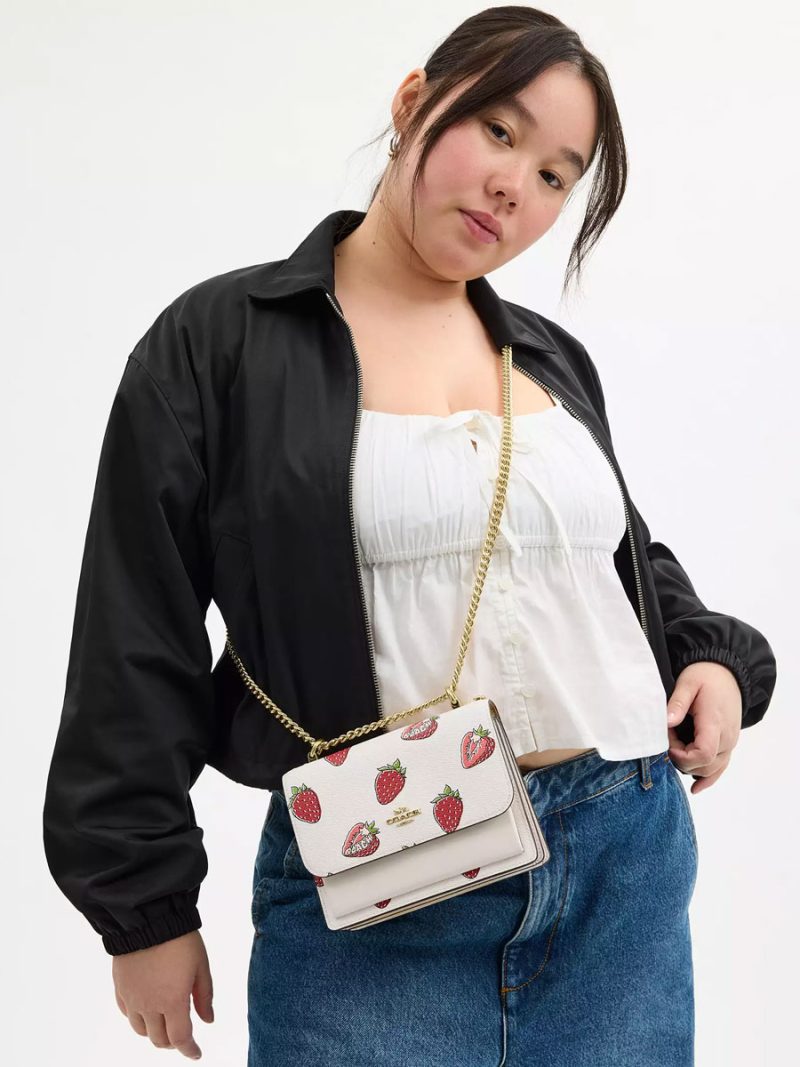 COACH Mini Klare Crossbody Bag With Strawberry Print - Image 5