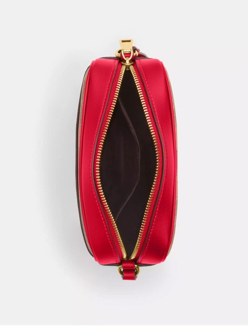 COACH Mini Jamie Camera Bag In Signature Canvas With Stripe - Image 3
