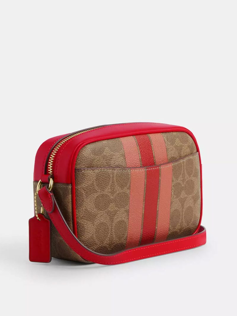 COACH Mini Jamie Camera Bag In Signature Canvas With Stripe - Image 4