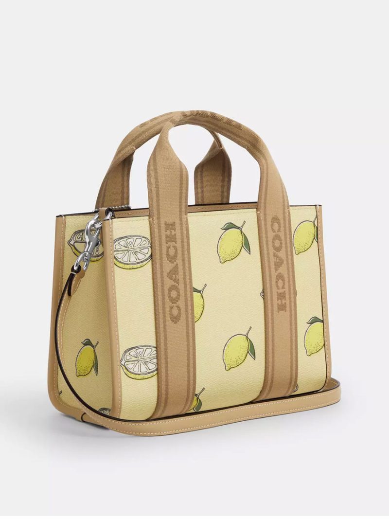 COACH Smith Tote Bag 24 With Lemon Print - Image 4