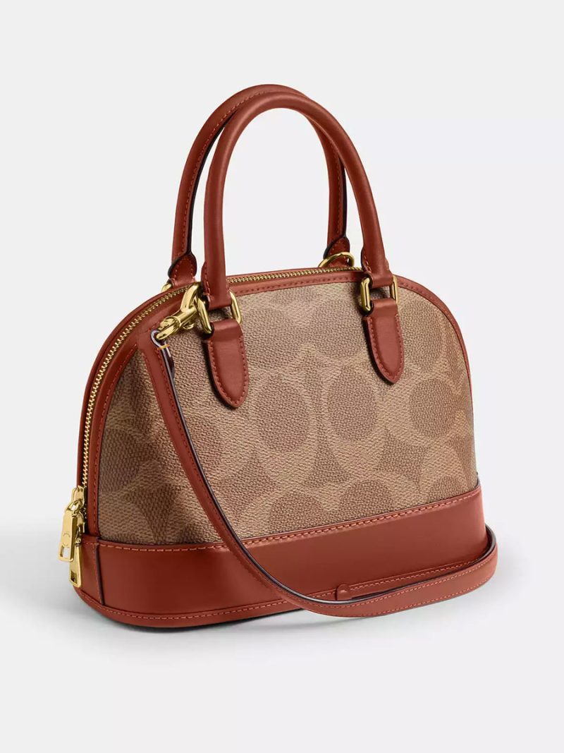 COACH  Sabrina Satchel Bag In Signature Canvas - Image 5