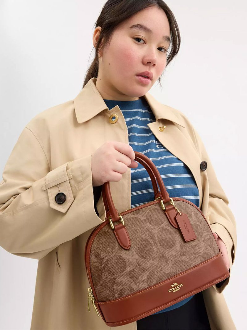 COACH  Sabrina Satchel Bag In Signature Canvas - Image 7