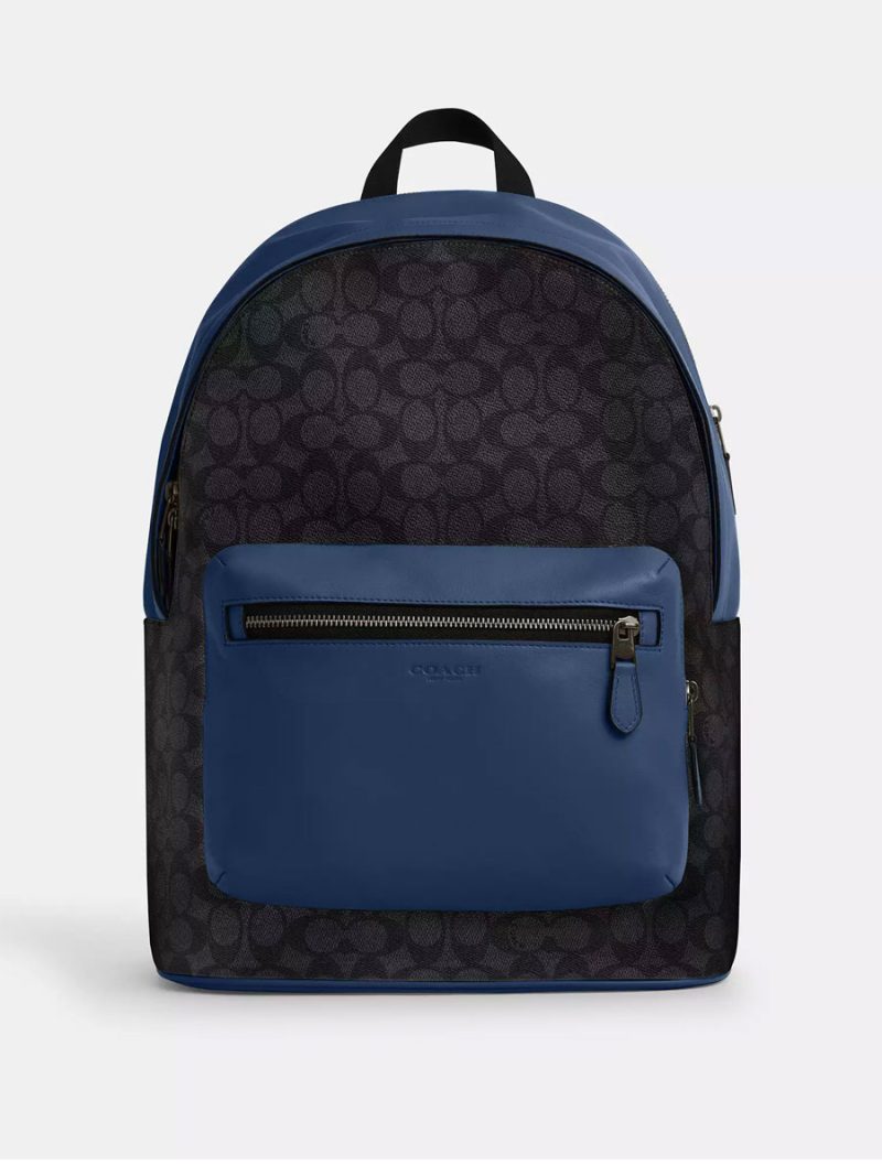 COACH West Backpack In Colorblock Signature Canvas