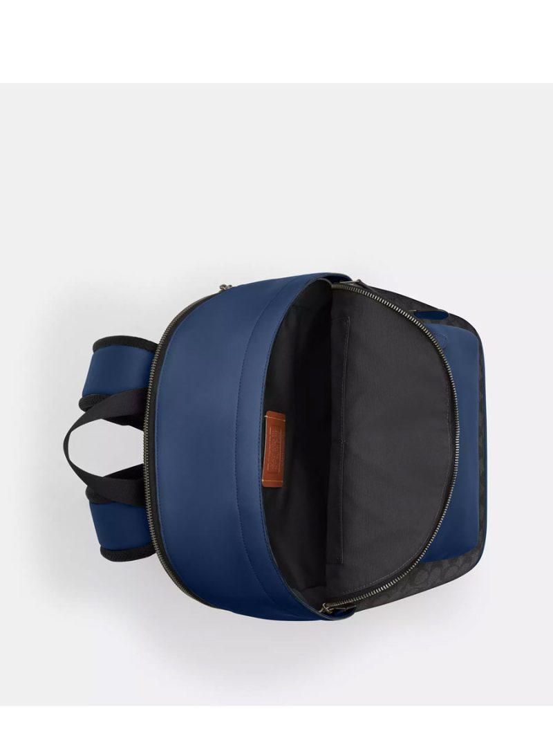 COACH West Backpack In Colorblock Signature Canvas - Image 3