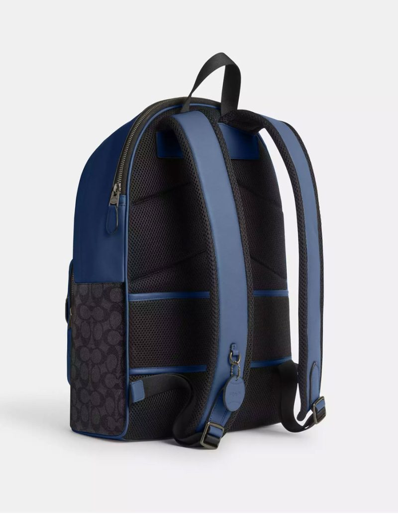 COACH West Backpack In Colorblock Signature Canvas - Image 4