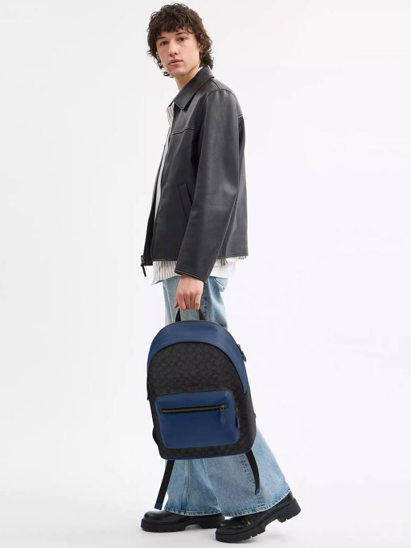 COACH West Backpack In Colorblock Signature Canvas - Image 5