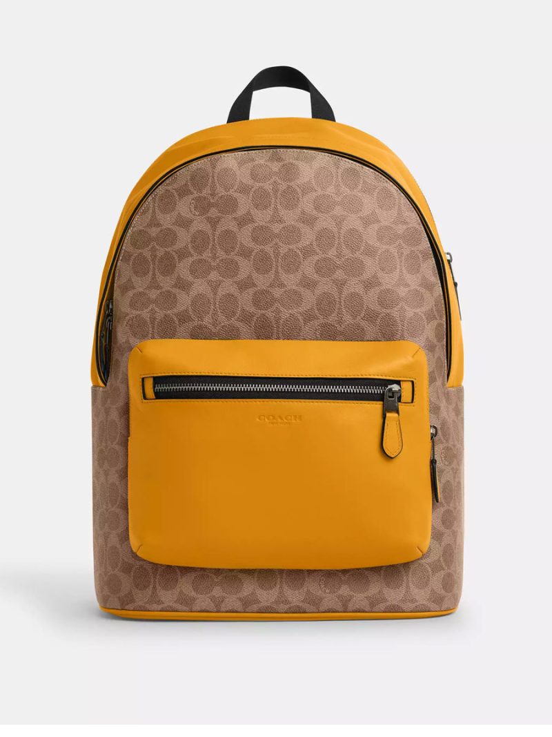 COACH West Backpack In Colorblock Signature Canvas
