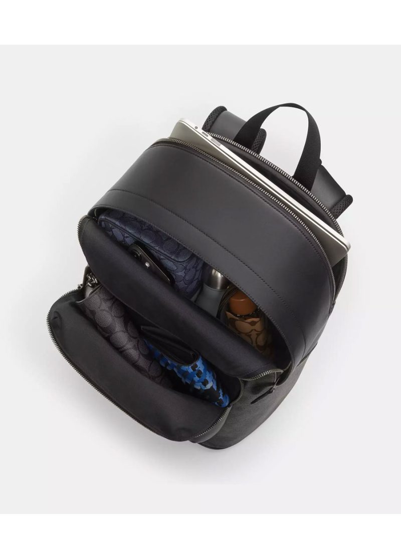 COACH West Backpack In Colorblock Signature Canvas - Image 5