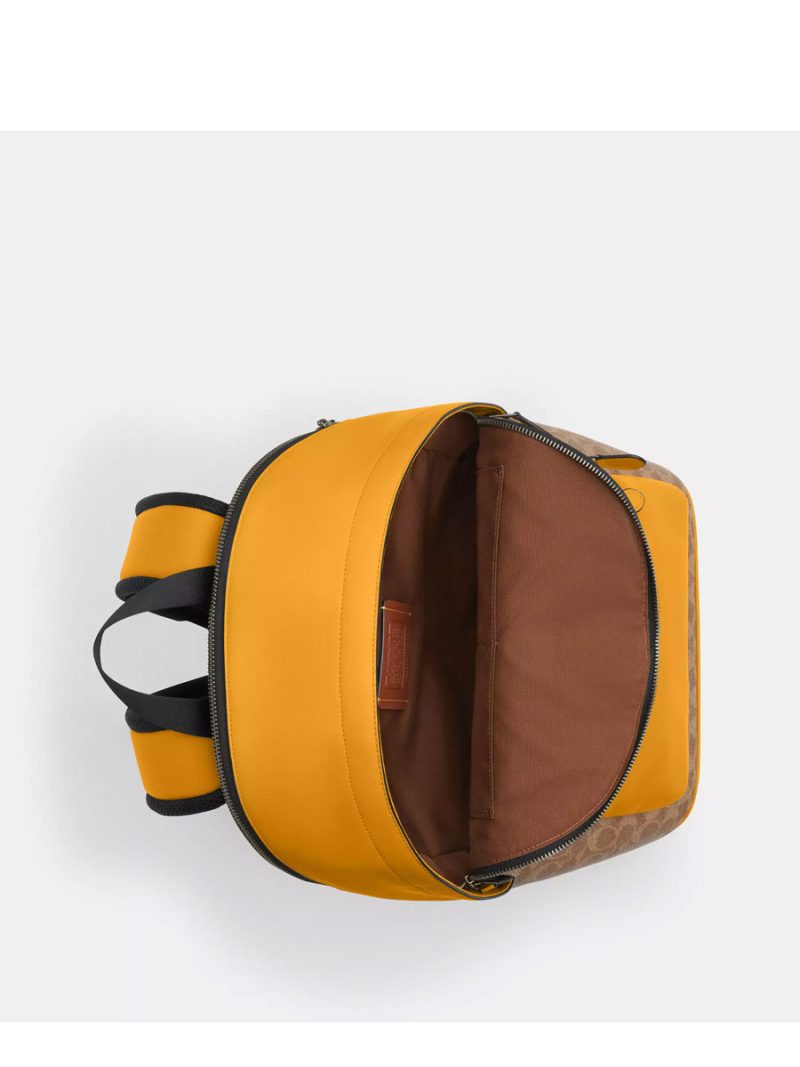 COACH West Backpack In Colorblock Signature Canvas - Image 4