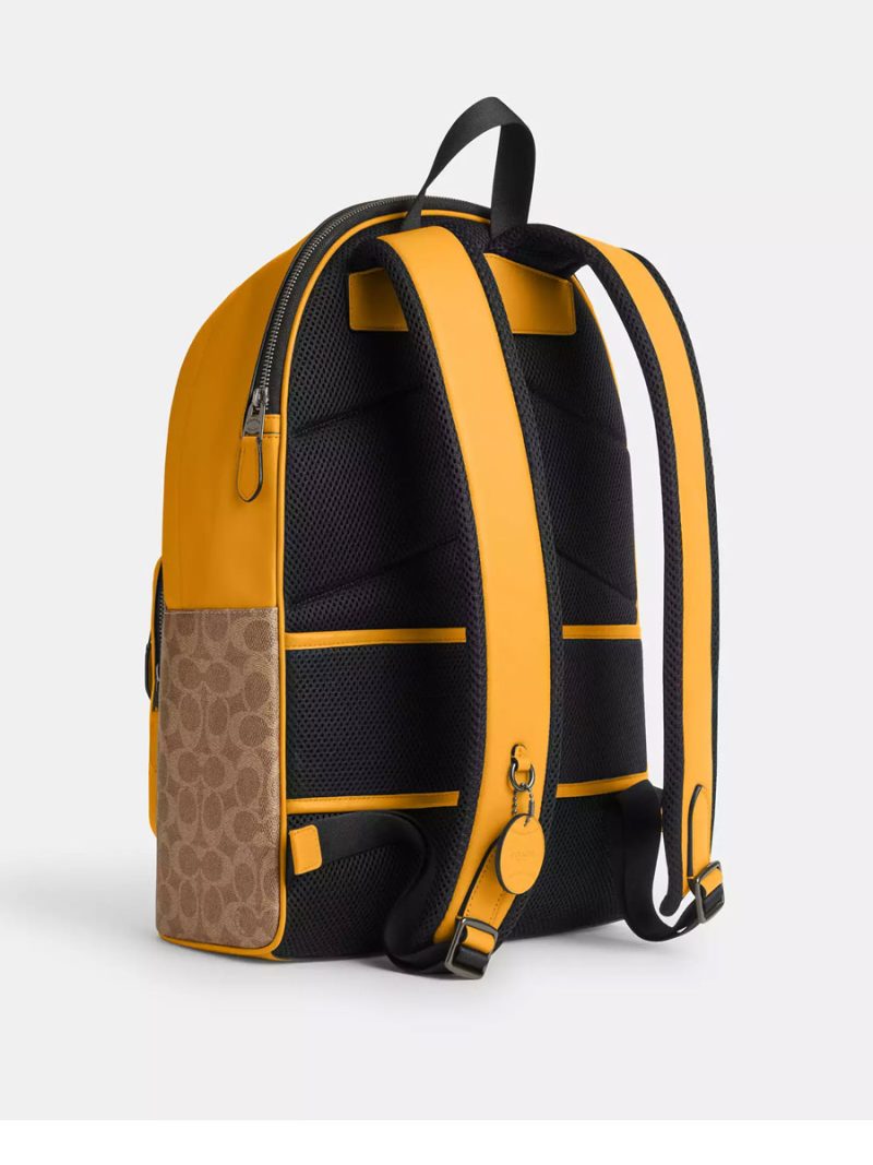 COACH West Backpack In Colorblock Signature Canvas - Image 3