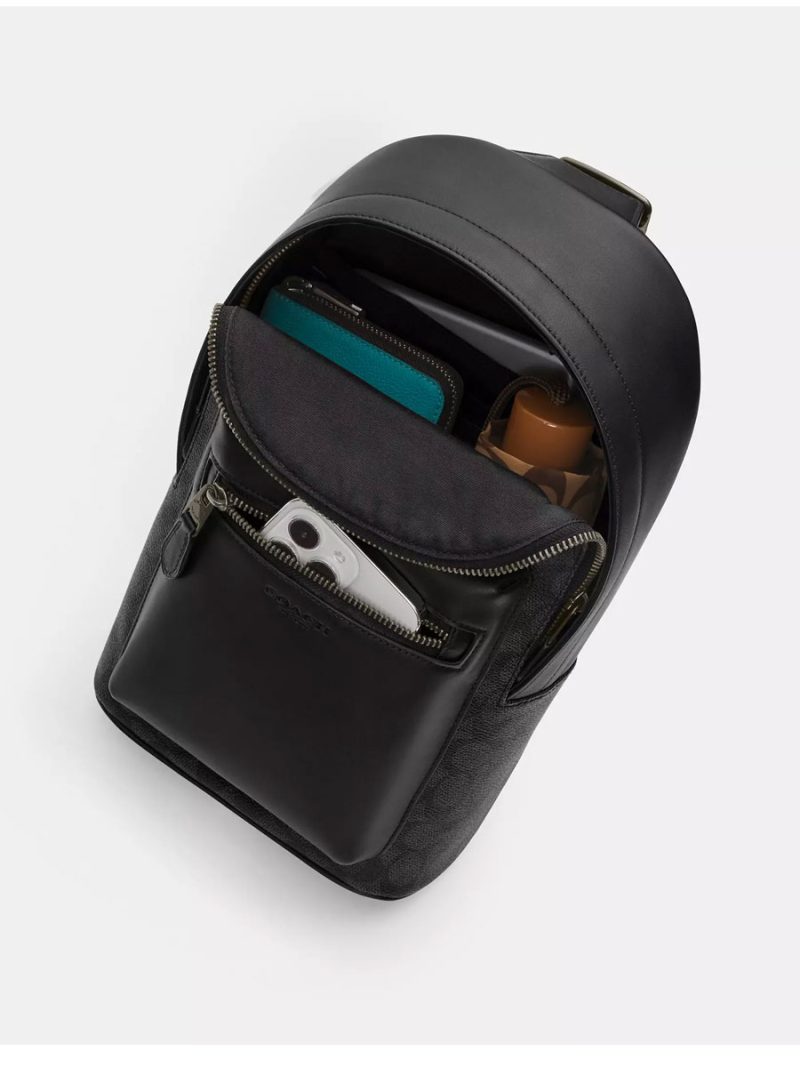 COACH West Pack In Colorblock Signature Canvas - Image 2