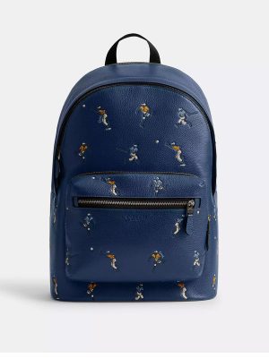 COACH West Backpack With Baseball Print