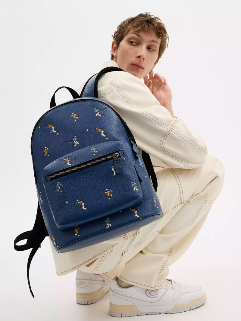 COACH West Backpack With Baseball Print - Image 5