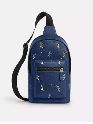 COACH West Pack With Baseball Print
