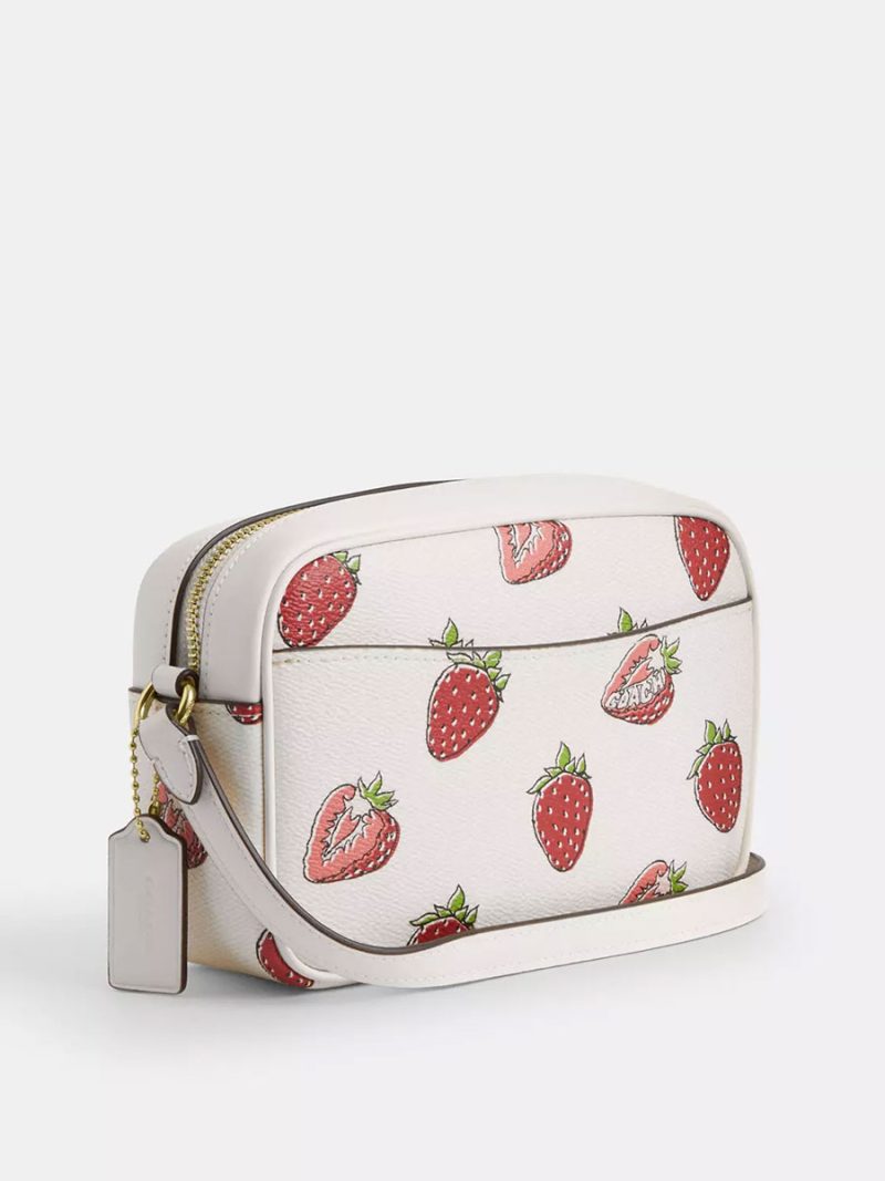 COACH Mini Jamie Camera Bag With Strawberry Print - Image 4