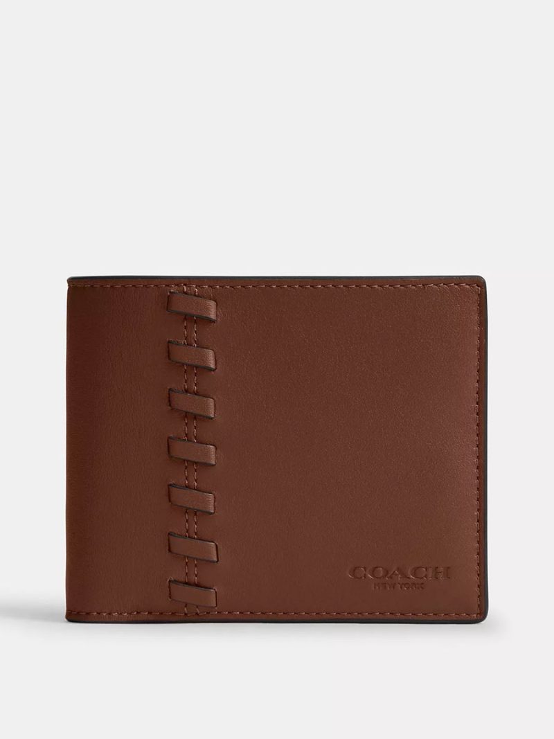 COACH 3 In 1 Wallet With Whipstitch