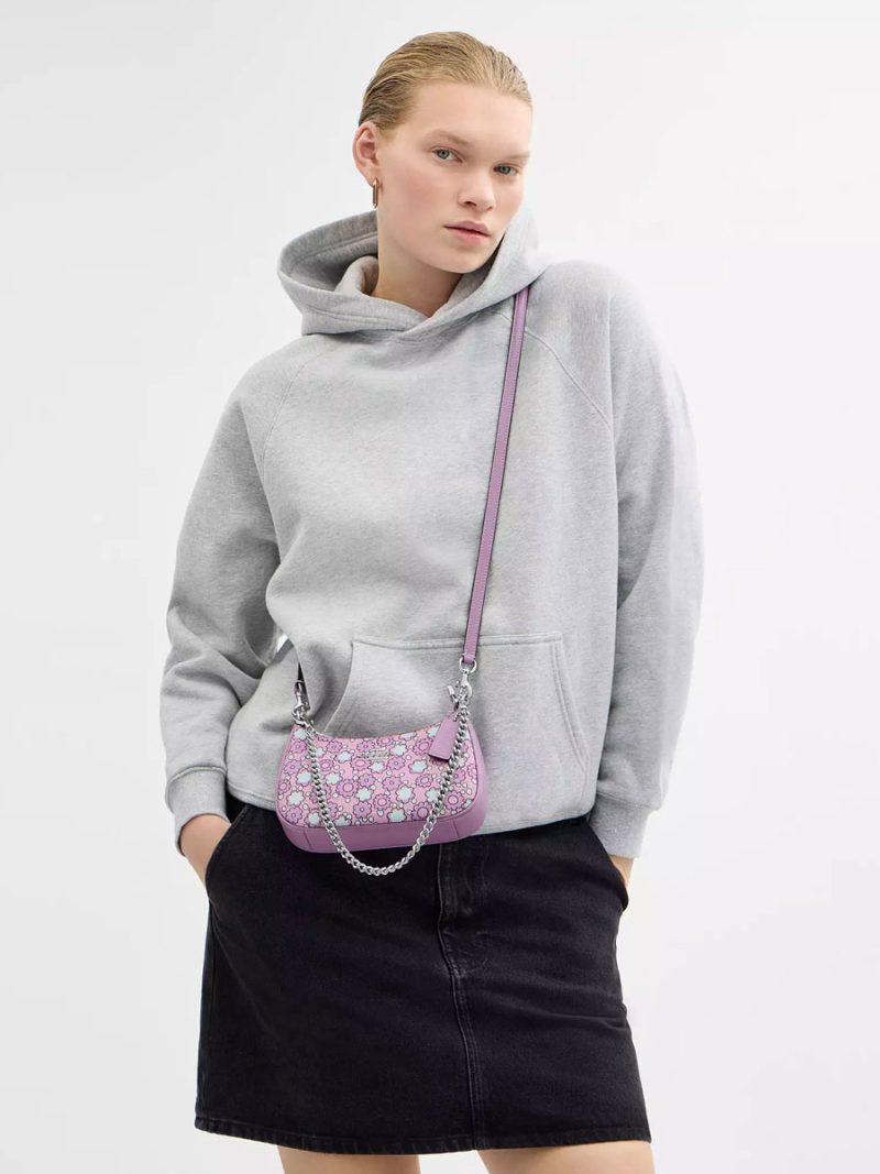 COACH Teri Mini Crossbody Bag With Floral Print - Image 4