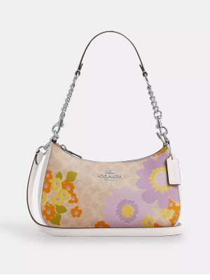 COACH Teri Shoulder Bag In Signature Canvas With Floral Print