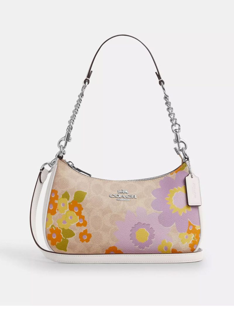 COACH Teri Shoulder Bag In Signature Canvas With Floral Print