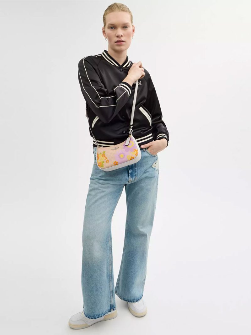 COACH Teri Shoulder Bag In Signature Canvas With Floral Print - Image 5