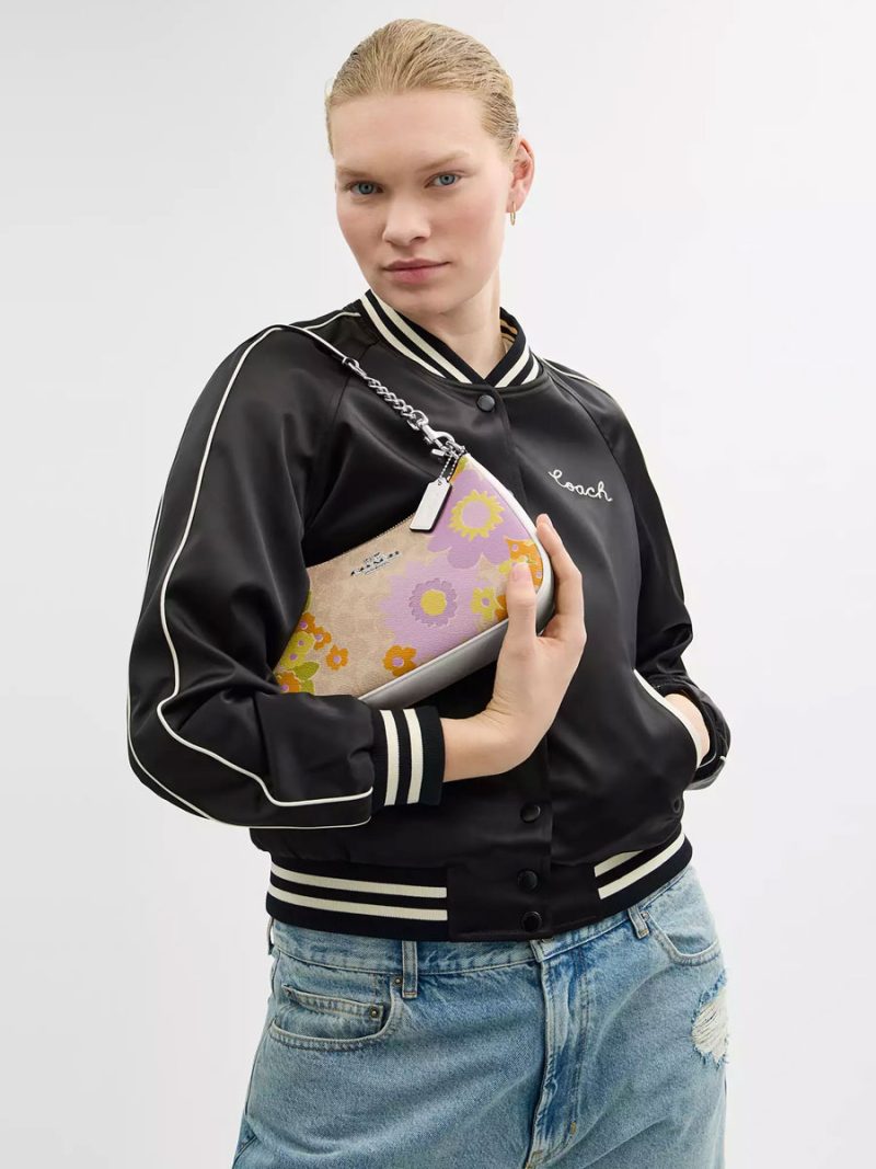 COACH Teri Shoulder Bag In Signature Canvas With Floral Print - Image 6