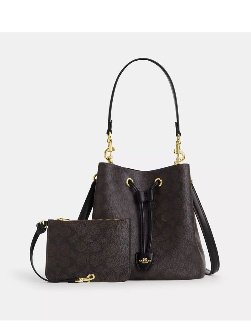 COACH Rowan Bucket Bag In Signature Canvas - Image 5