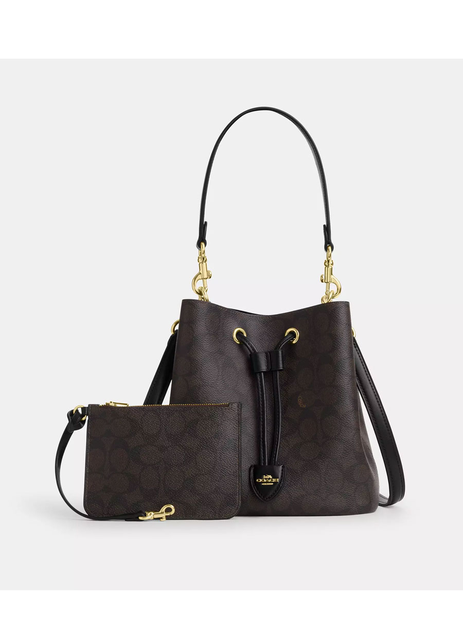 COACH Rowan Bucket Bag In Signature Canvas – Lussonet