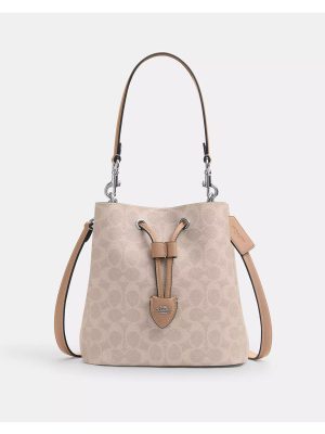COACH Rowan Bucket Bag In Signature Canvas
