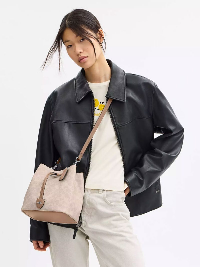 COACH Rowan Bucket Bag In Signature Canvas - Image 6