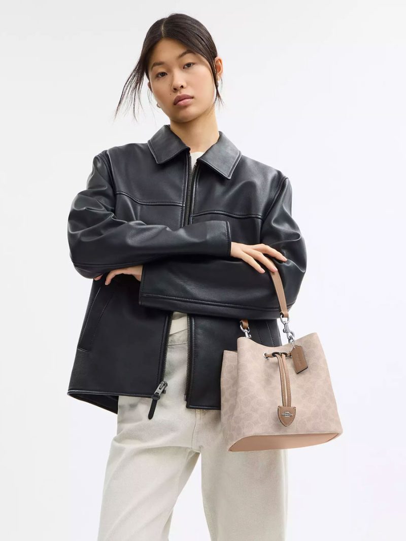 COACH Rowan Bucket Bag In Signature Canvas - Image 5