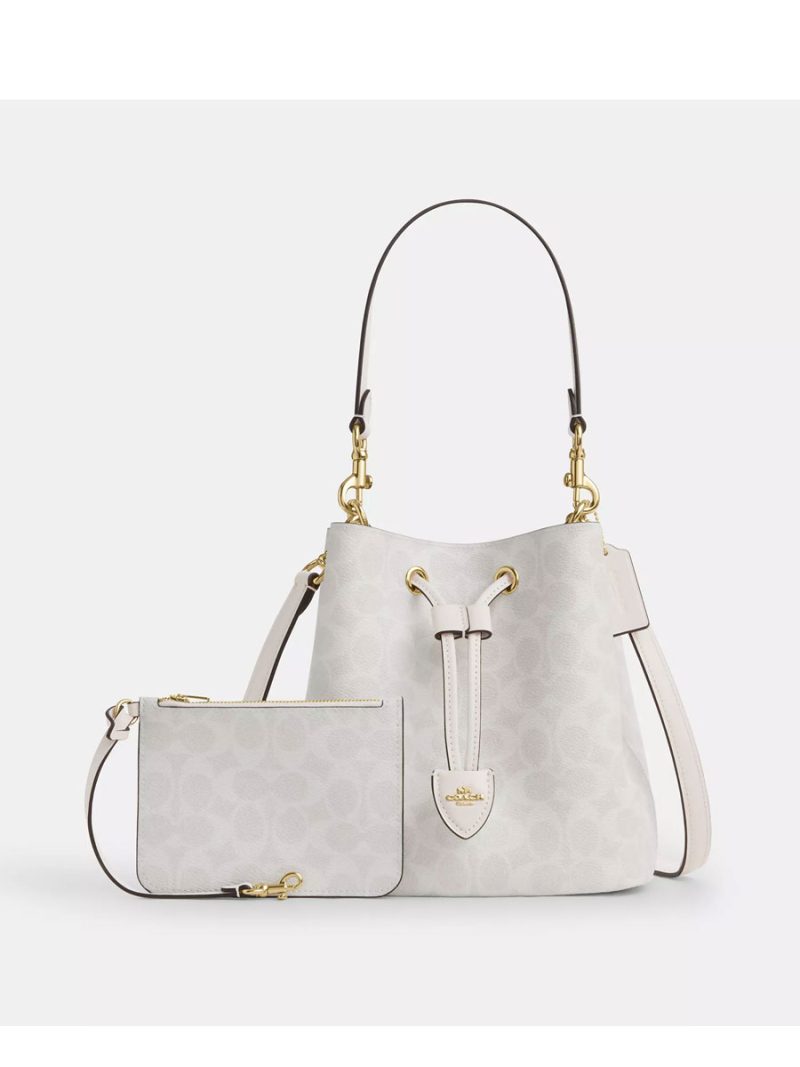 COACH Rowan Bucket Bag In Signature Canvas - Image 5