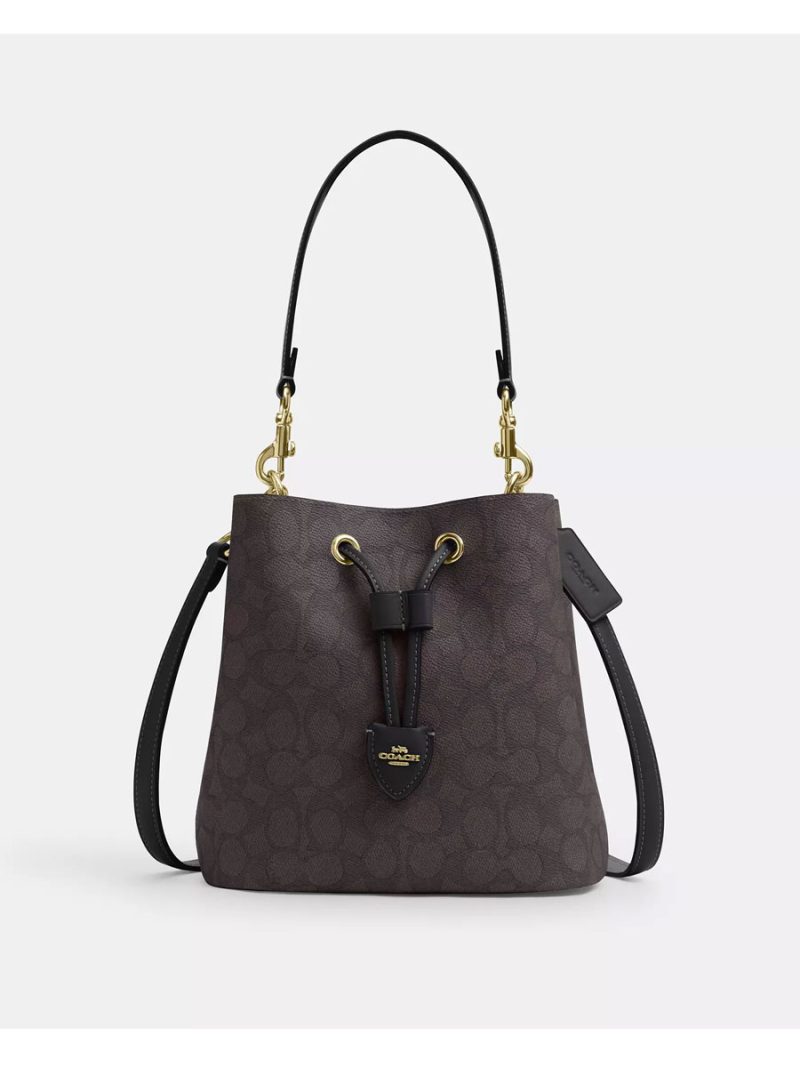 COACH Rowan Bucket Bag In Signature Canvas