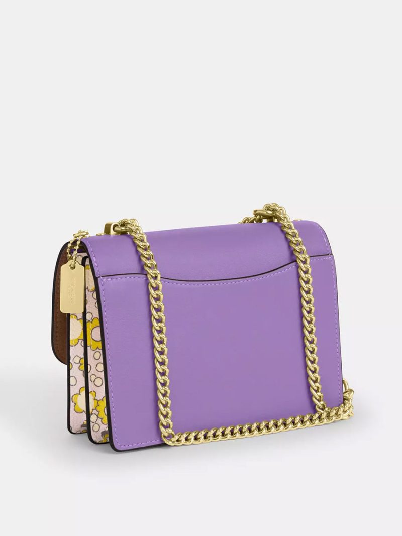 COACH Mini Klare Crossbody Bag In Colorblock With Floral Print - Image 3