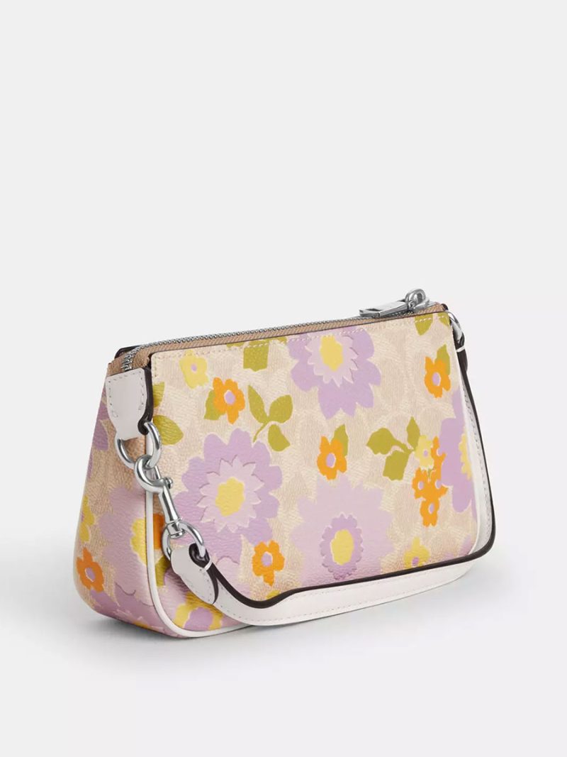 COACH Nolita 19 In Signature Canvas With Floral Print - Image 3