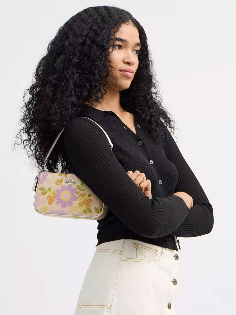 COACH Nolita 19 In Signature Canvas With Floral Print - Image 5