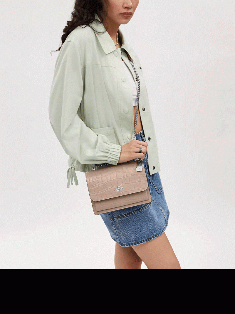 COACH Croc Embossed Leather Klare Crossbody - Image 4