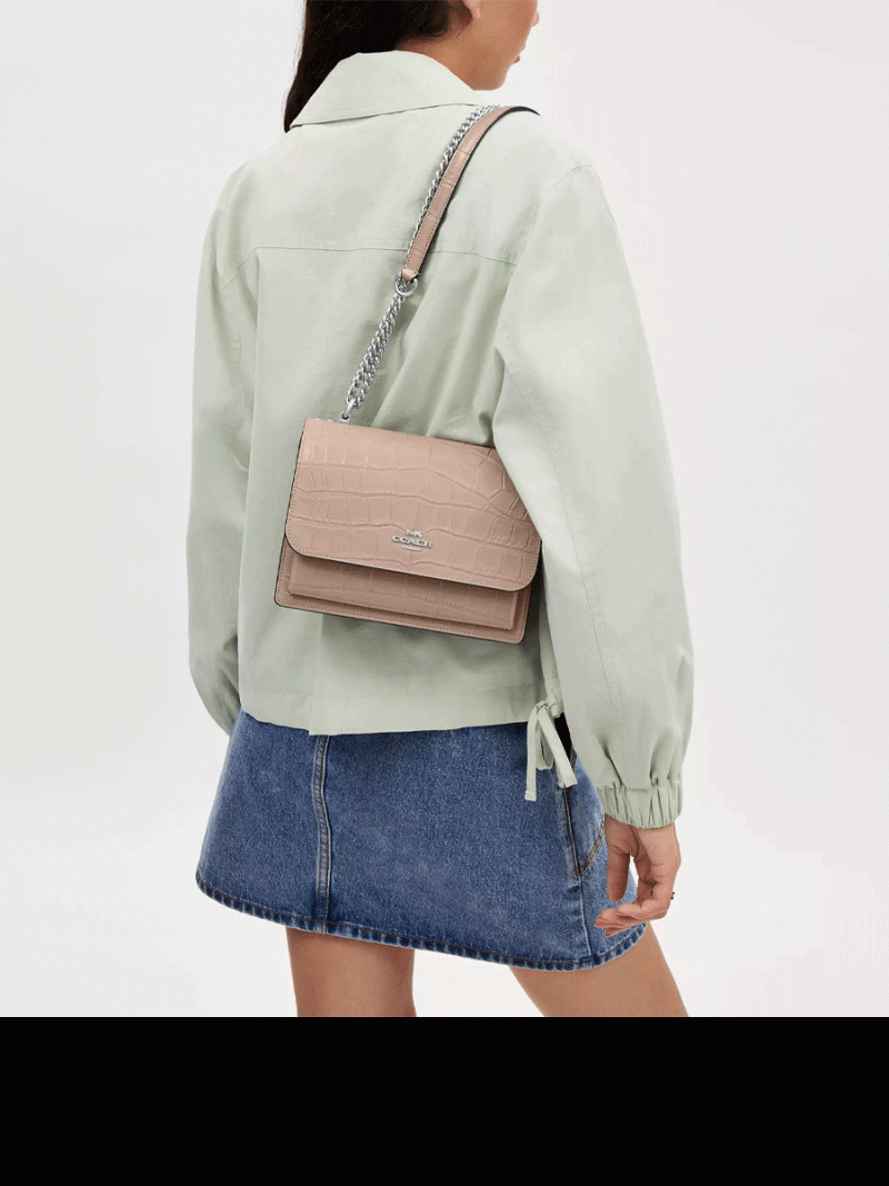 COACH Croc Embossed Leather Klare Crossbody - Image 5
