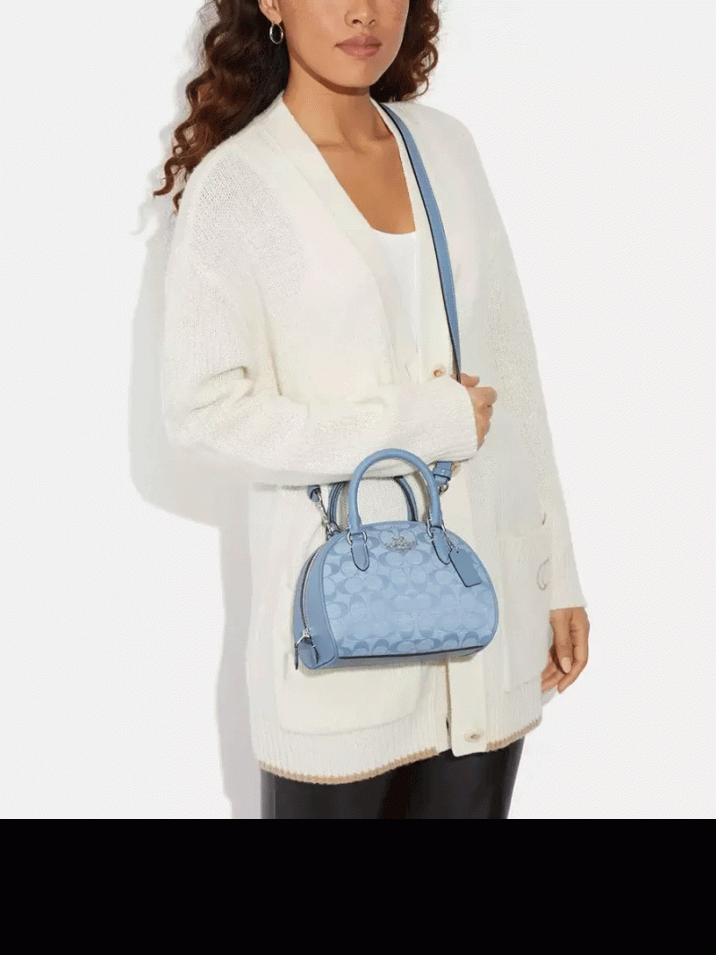 COACH Sydney Satchel In Signature Chambray (AS IS) - Image 2