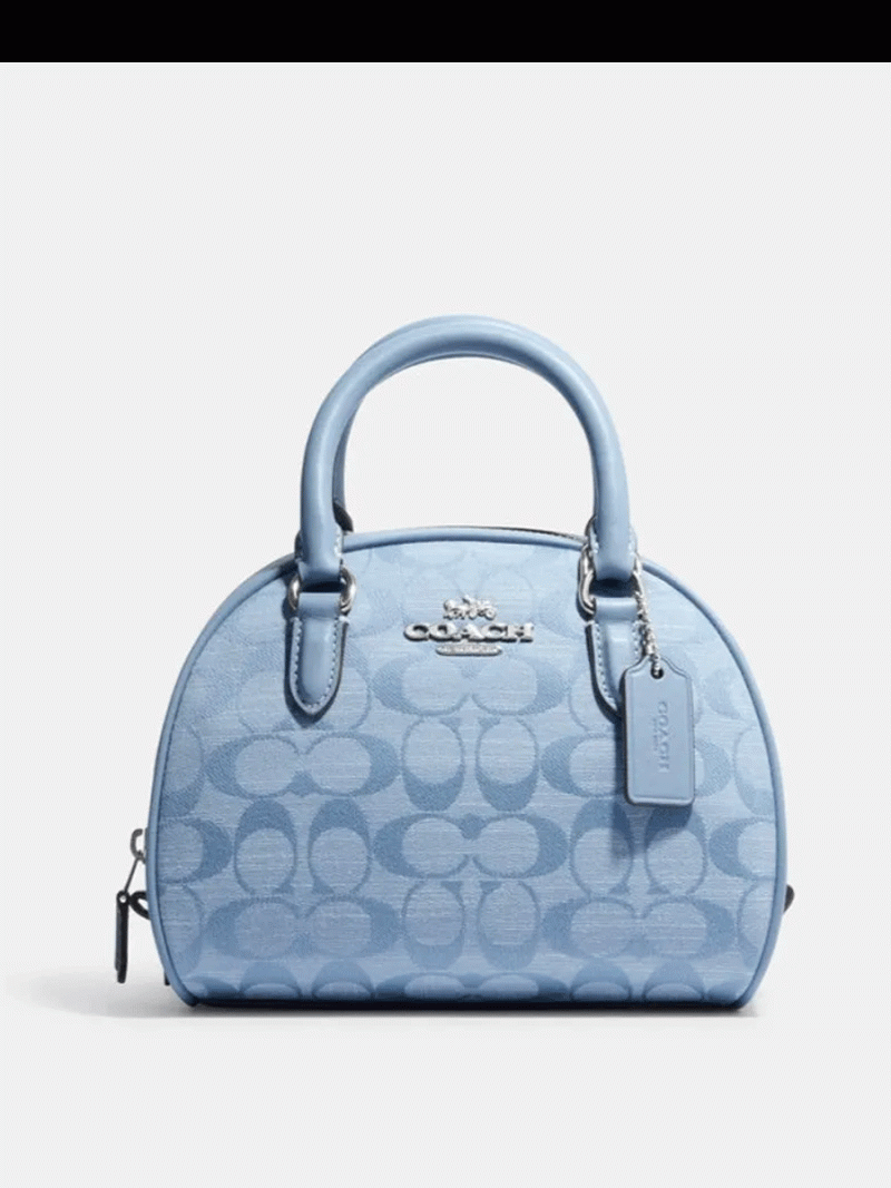 COACH Sydney Satchel In Signature Chambray (AS IS)