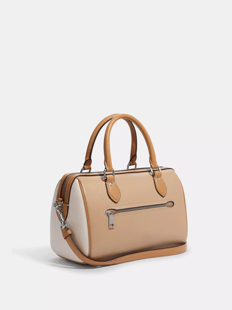 COACH Rowan Satchel In Colorblock (No Long Strap) - Image 3
