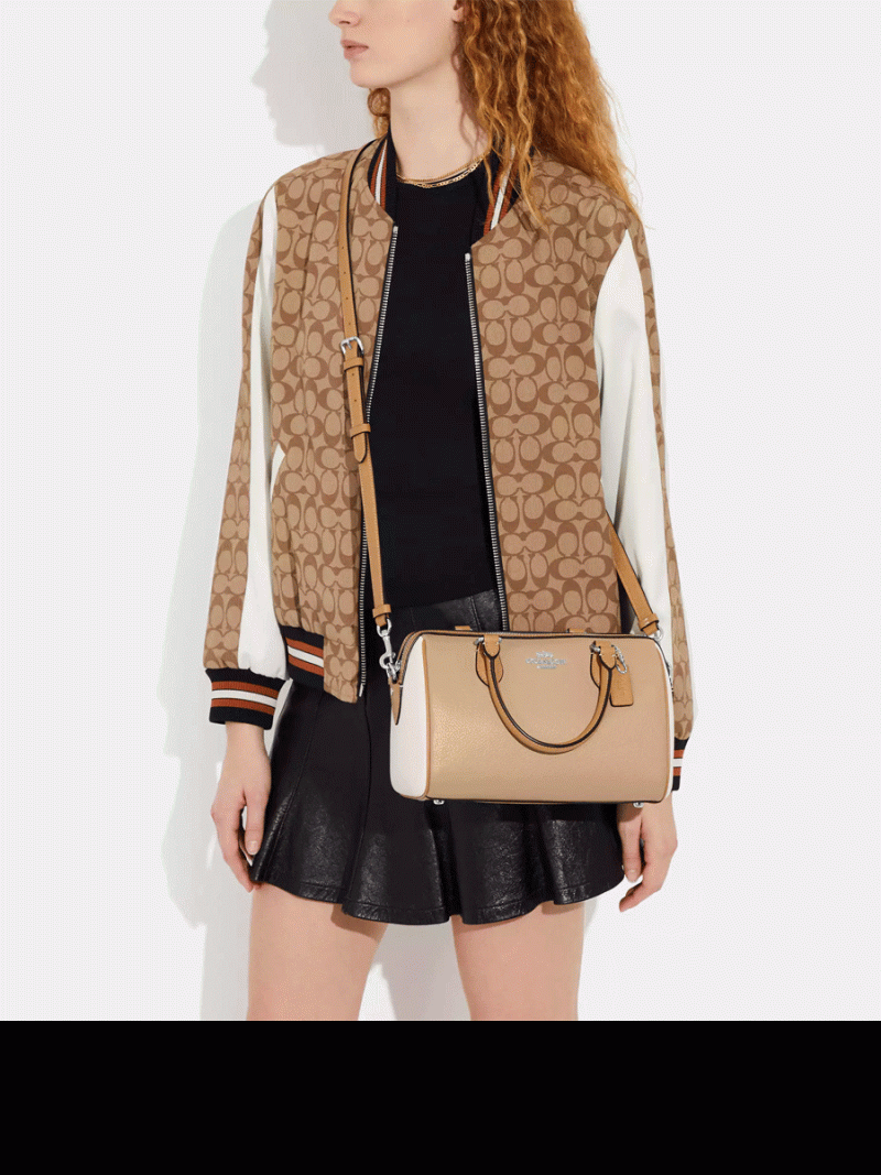 COACH Rowan Satchel In Colorblock (No Long Strap) - Image 4