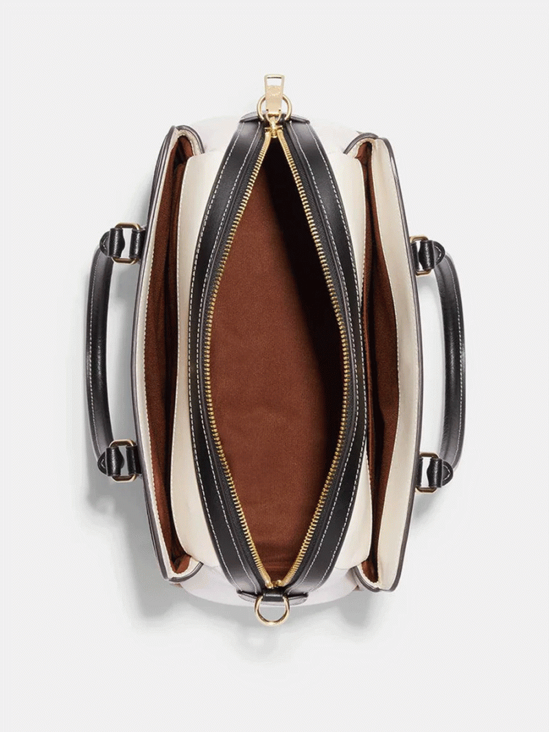COACH Darcie Carryall In Colorblock Signature Canvas (AS IS) - Image 2