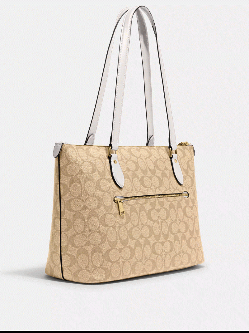 COACH Gallery Tote In Signature Canvas (AS IS) - Image 3